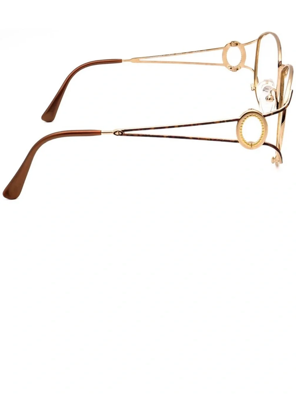 Christian Dior Vintage Eyeglasses 2857 41 Gold/Tortoise Japan 56 mm